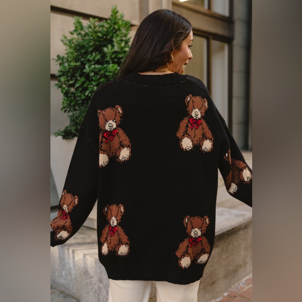 NWOT Jade By Jane Oversized Teddy Bear Cardigan - Picture 2 of 13